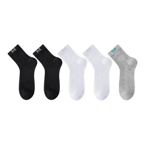 MIIOW Cool One Summer Series Mid Calf Socks Men's 5 Pack