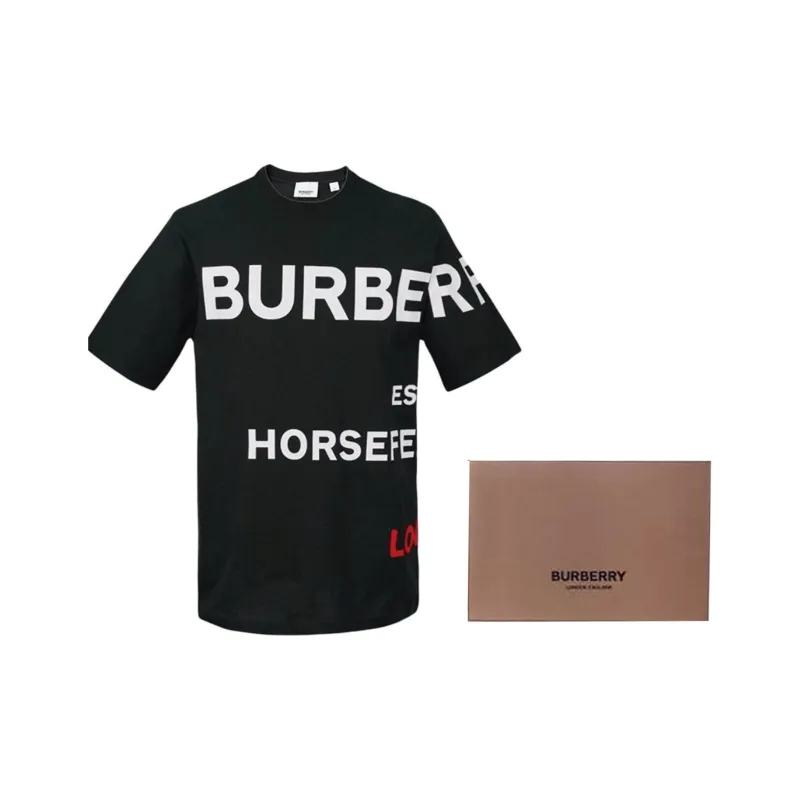 Burberry Horseferry Print Cotton T shirt-6