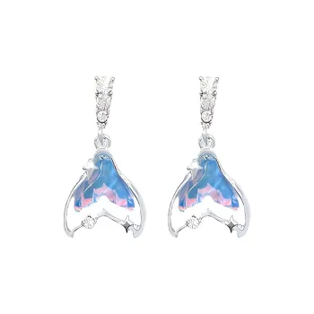 QIANFANGDAHUANGYE Zircon Stud Earrings Women's
