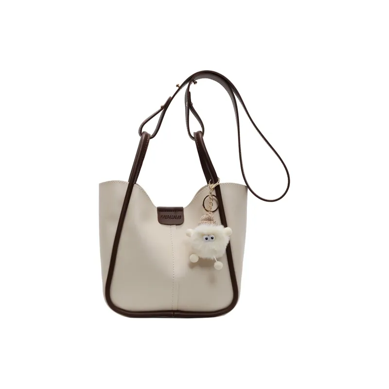 TOUTSEUL YOLO PU Shoulder Bag Women's Black/Khaki/Ecru/Coffee-12