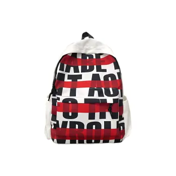 ONRF SOUNDBYTE Collaboration Polyester Water Repellent Backpack Medium Size Unisex White