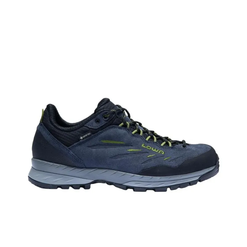 Lowa Delago Anti Slip Wear Resistant Low Top Hiking Shoes Men's Blue-1
