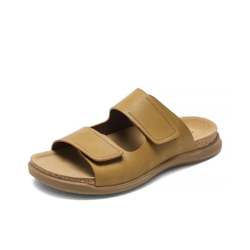 AOKANG Rubber Sole Slip Resistant Slide Slippers Men's-6