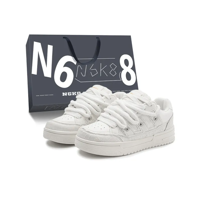 N6K8 Anti Slip Wear Resistant Low Top Skateboard Shoes Unisex-5