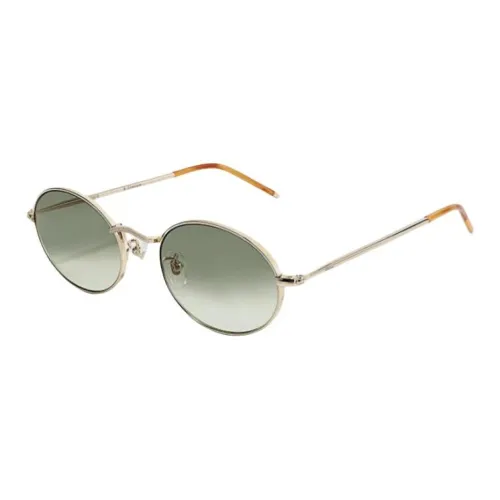 Fakeme Β Titanium Oval Sunglasses Unisex Gold