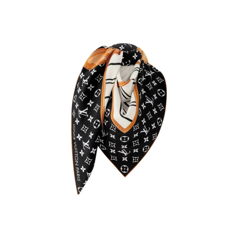 LOUIS VUITTON Wool Silk Shawls Women's Multicolor-1