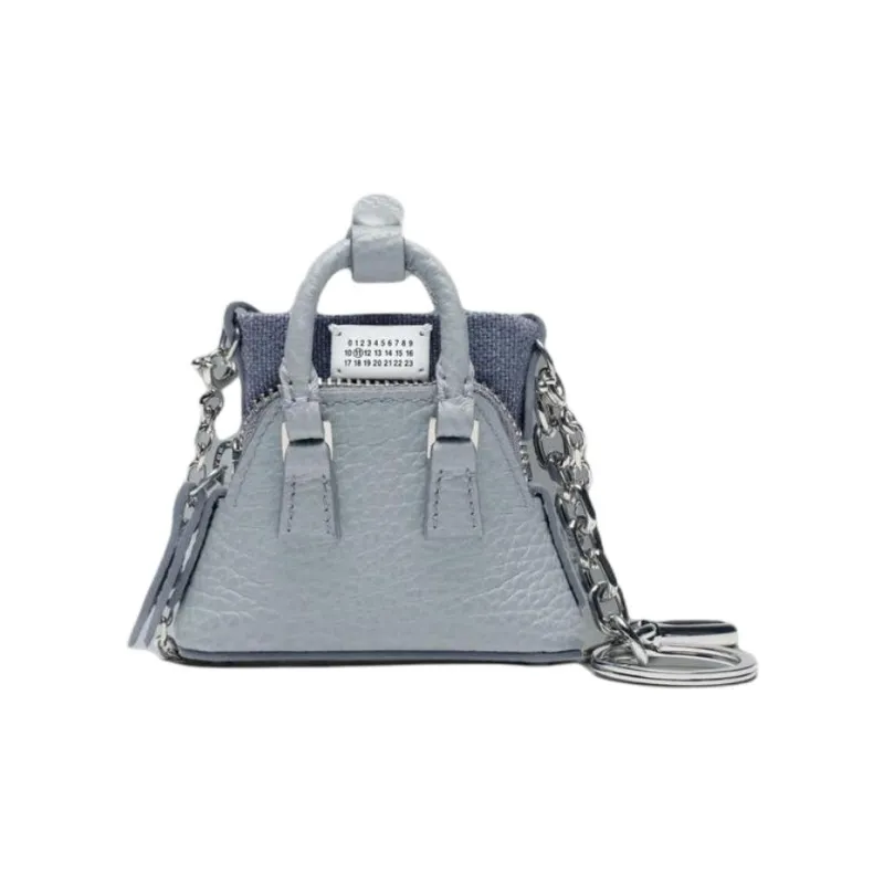 Maison Margiela 5AC Calfskin Keychain Bag Accessory Women's Blue-0