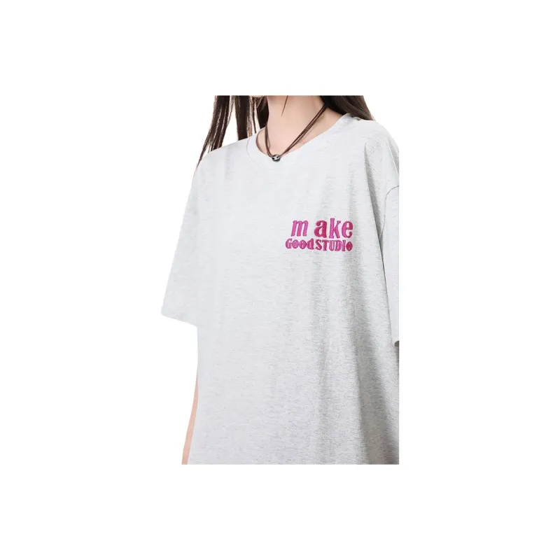 YINLEI Drop Shoulder Sleeve T Shirt Women's-4