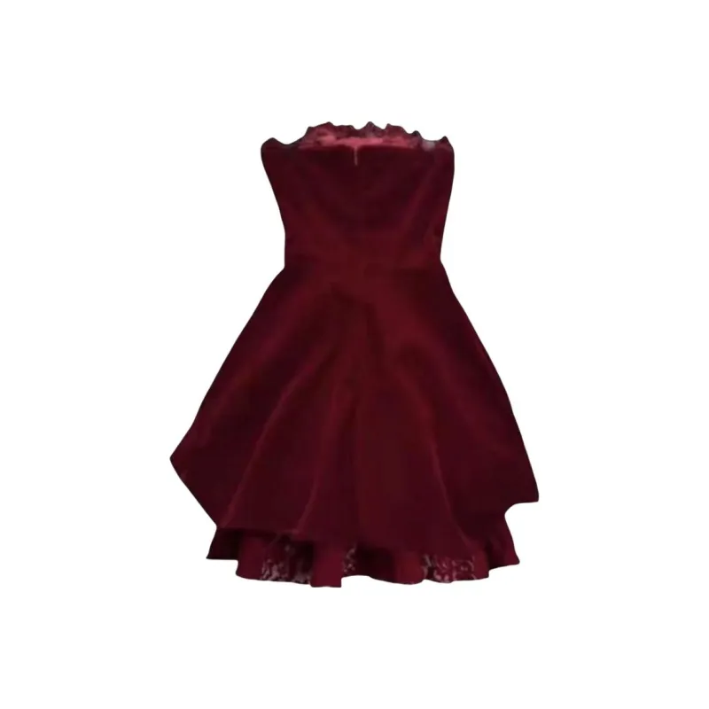 OZVO Sleeveless Dresses Women's Red-1