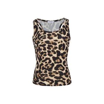 Garbege Tank Tops Women's Leopard Print