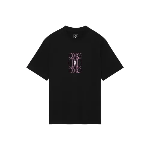 On T Shirt Women's Black/Cerulean