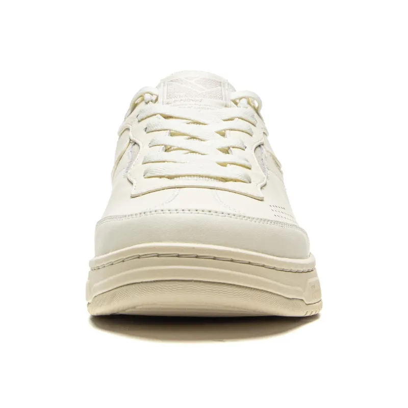 LiNing Slip Resistant Cushioning, Breathable, Height Increasing Low Top Skateboard Shoes Unisex Ecru-4