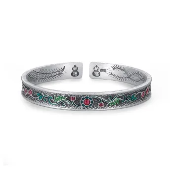 Mini&yaya 999 Fine Silver Bangles Women's