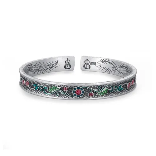 Mini&yaya 999 Fine Silver Bangles Women's