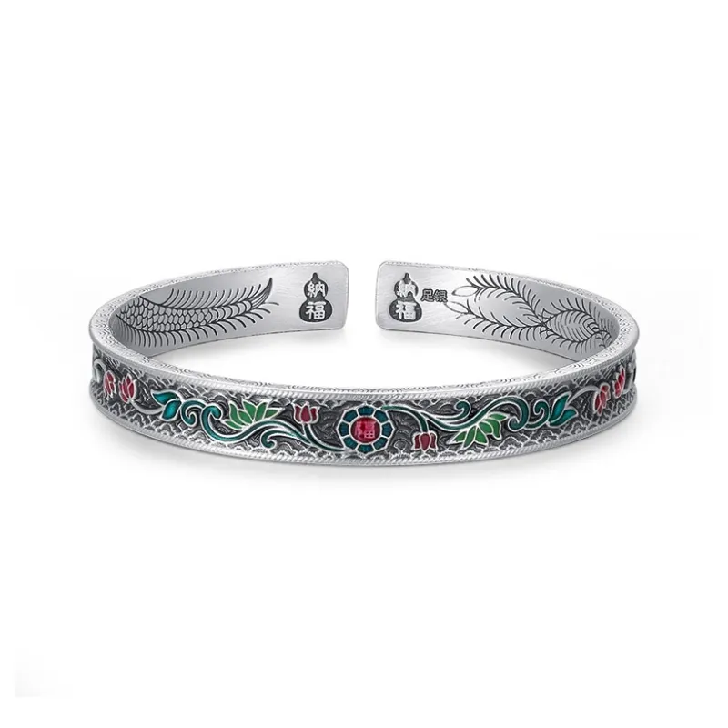 Mini&yaya 999 Fine Silver Bangles Women's-0