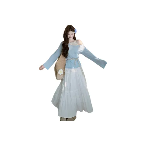 FLIM Two Piece Skirt Sets Women's
