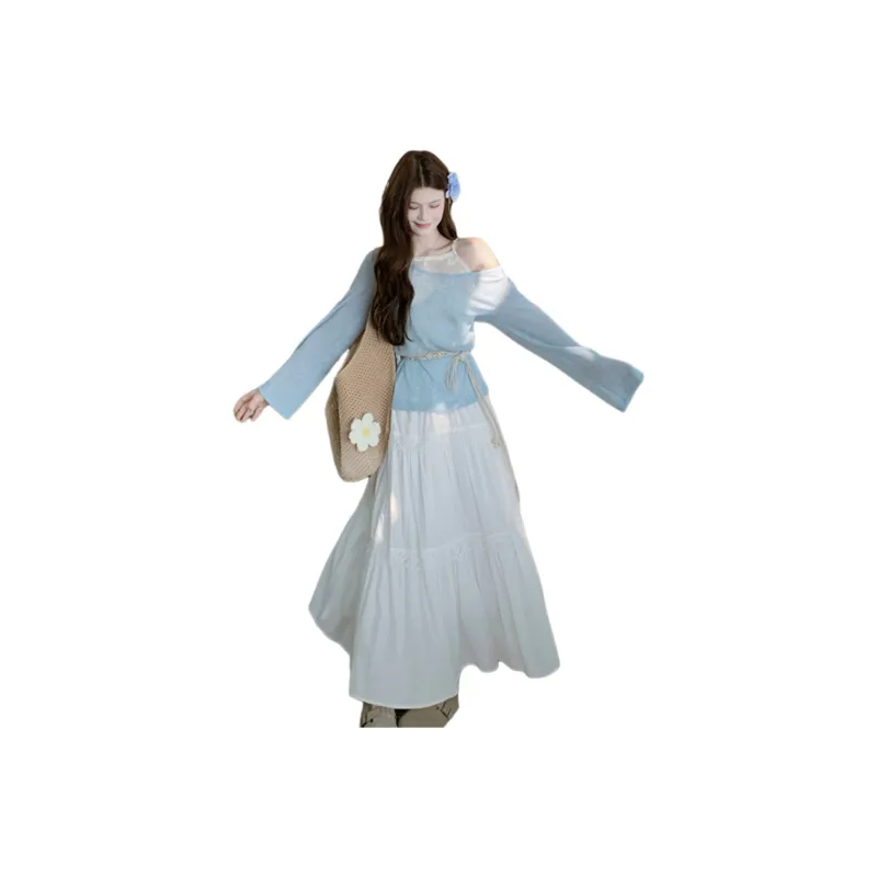 FLIM Two Piece Skirt Sets Women's-0