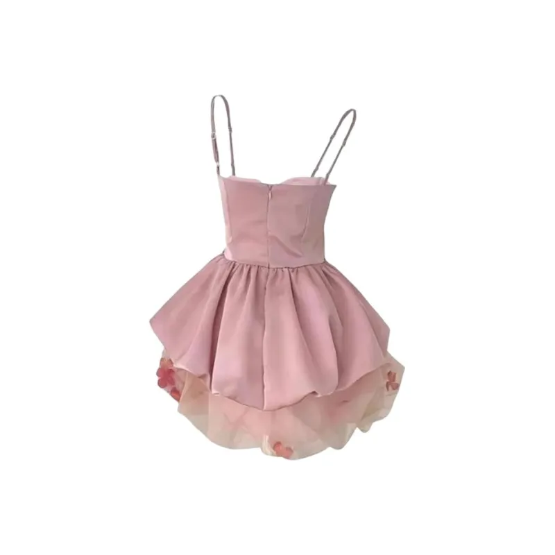 OZVO Slip Dresses Women's Pink-1