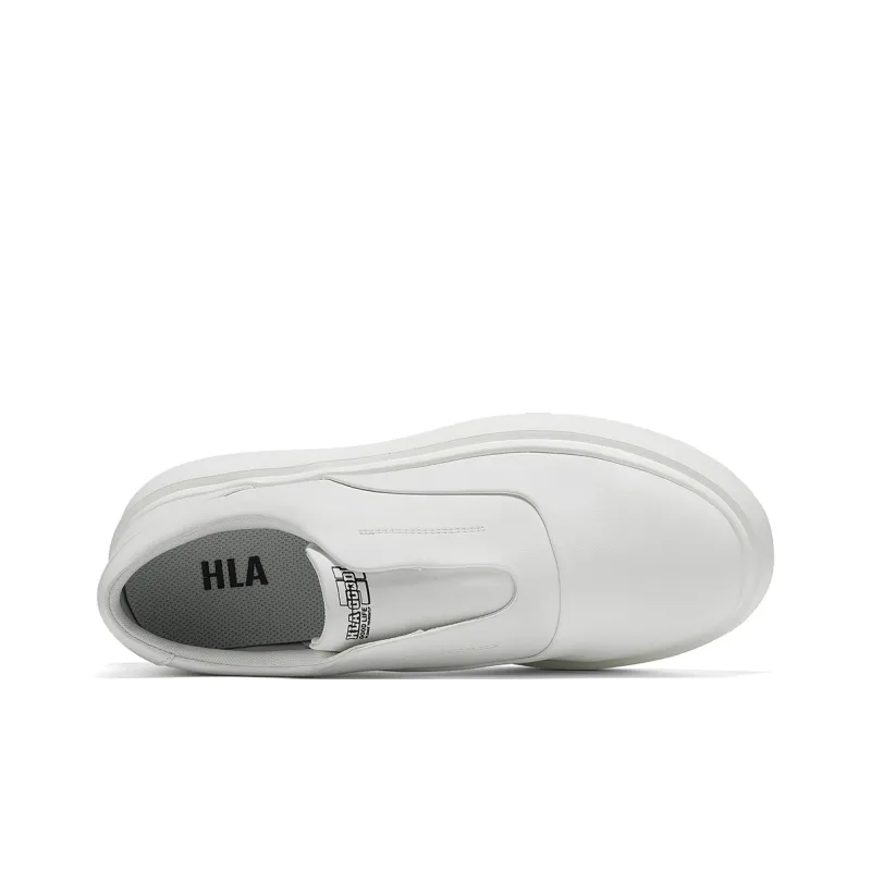 HLA Casual Shoes Men Low Top White Black-2