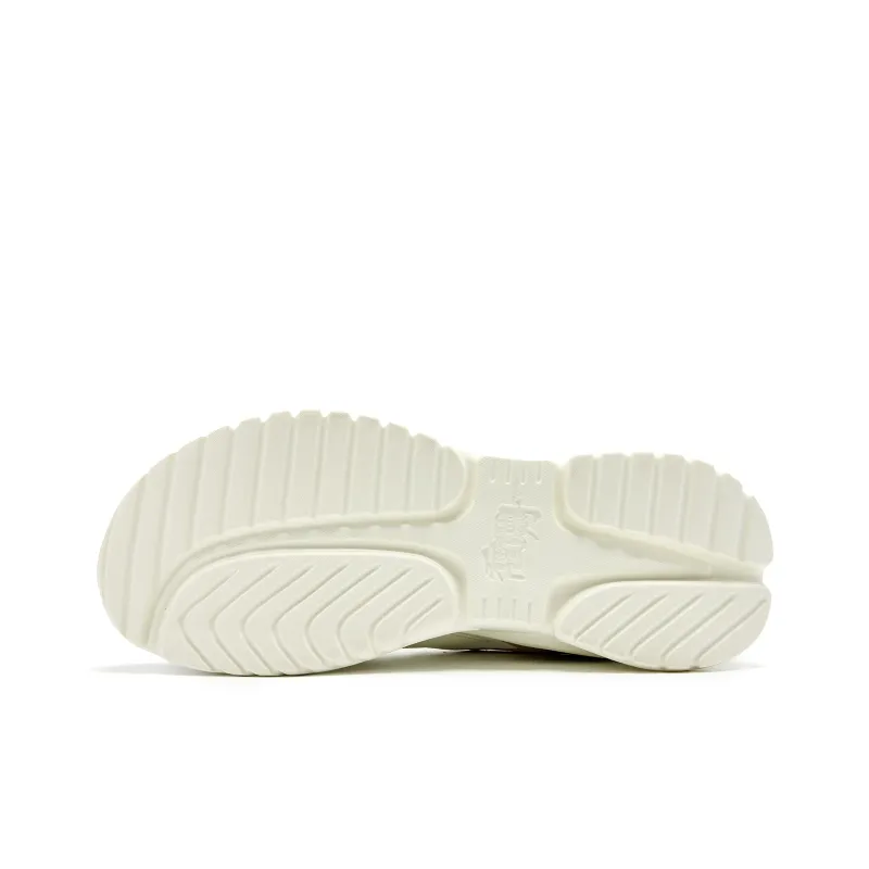 QIAODAN Anti Slip Wear Resistant Low Top Casual Shoes Men's White Green-6