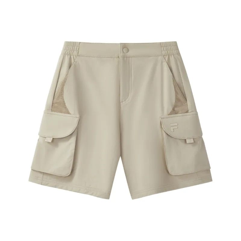 FILA FUSION Casual Shorts Women's Oil Painting Khaki DK-0