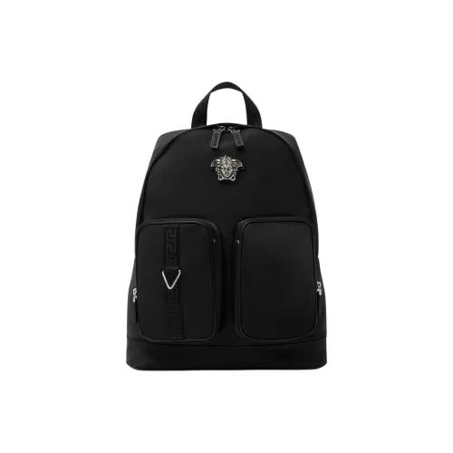 VERSACE La Medusa Polyamide Backpack Men's Black