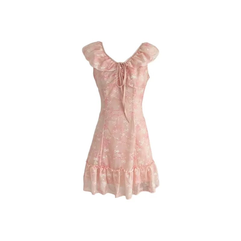 GUOZHEN Short Sleeved Dress Women's-0