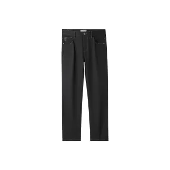 HLA Jeans Men Black Denim Solid Color 7F