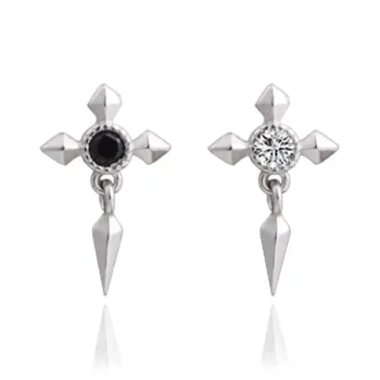 MAGICPOLE 925 Sterling Silver Stud Earrings Men's Silver