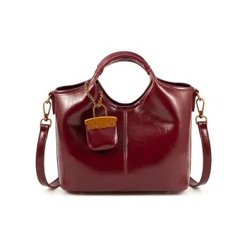 Vigno Synthetic Leather Handbag, One Shoulder, Crossbody Bag Regular Women's Red