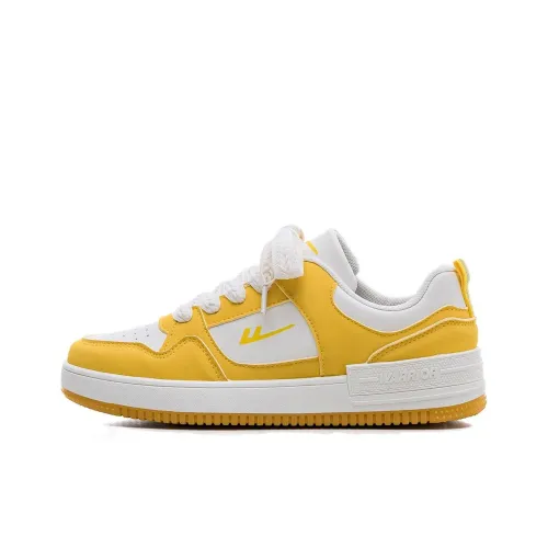 Warrior Lightweight And Breathable Low Top Skateboard Shoes Women's Lemon Rice