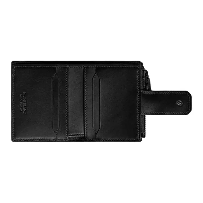 MONTBLANC Stylish 3.0 Leather Wallet Mini Men's Classic Black-1