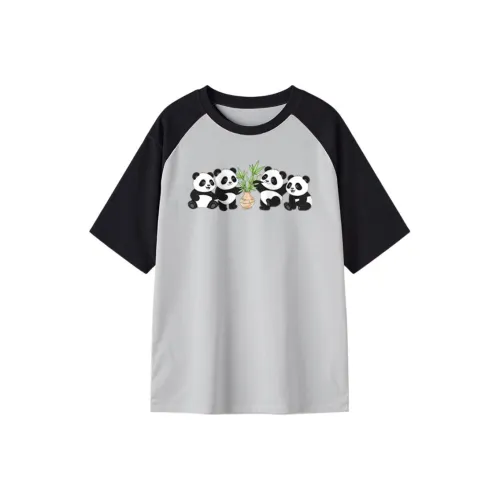 FAIRWHALE Drop Shoulder Sleeve T Shirt Women's
