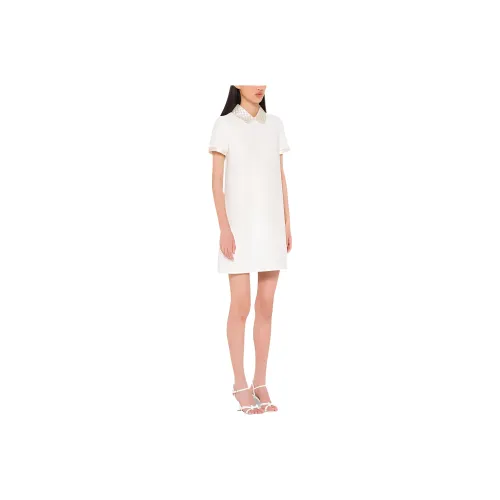 MIU MIU Short Sleeved Raffia Women's White