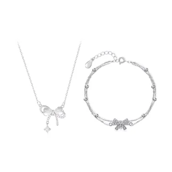 I&YOU Glass Cat Eye Necklaces Women's