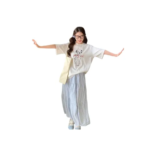 SUSANSAN Casual Long Skirt Women's