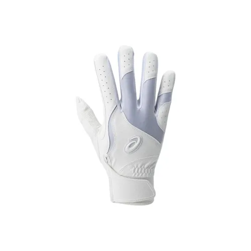 Asics Baseball Gloves Batter's Glove Artificial Leather Men's White