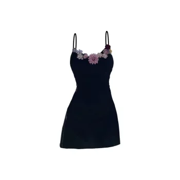 AURORA MUSE Slip Dresses Women's Black