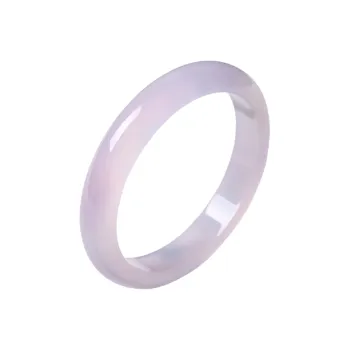 MY WORLD BEGINS AND ENDS WITH YOU Natural Chalcedony Bangles Women's