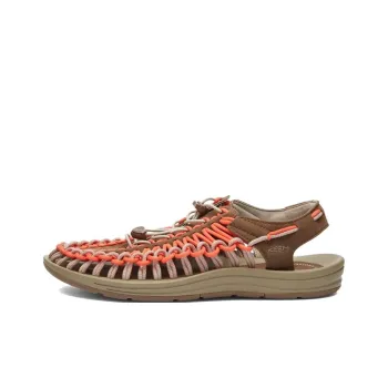 KEEN Uneek Anti Slip Wear Resistant River Trekking Shoes Men's Red Brown