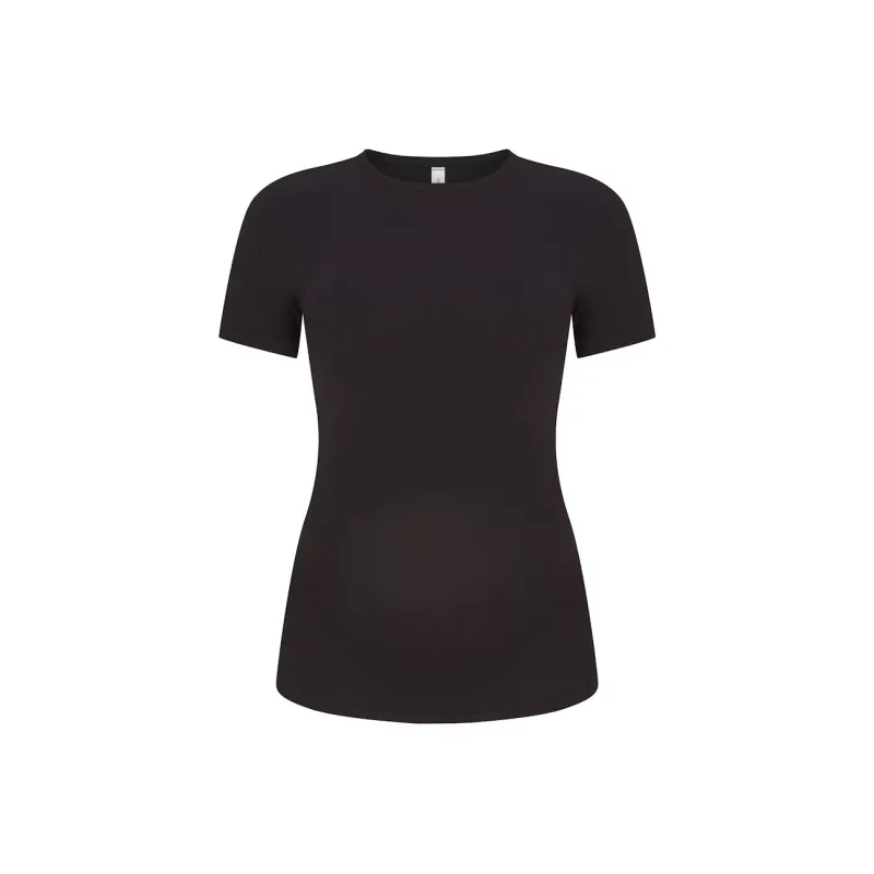 Skims Mother's Day Limited Collection T Shirts Women's Soot/Smoke Gray-0