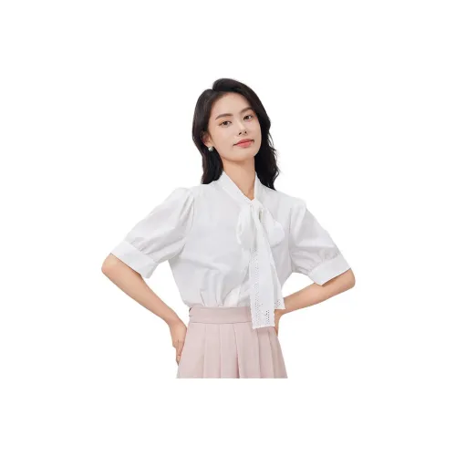Dajia Poetry Shirts Women's White
