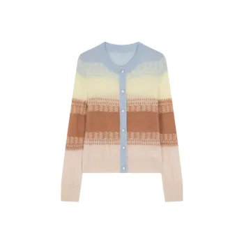 Mo Han Yi Mei Knitwear Women's Rainbow Stripes