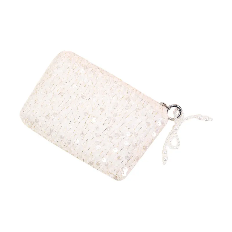 MILO BLISS Chanel Inspired Sequins Makeup Storage Bags Portable-2