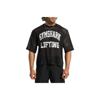 GYMSHARK Mesh Oversized T Shirt T Shirt Men's
