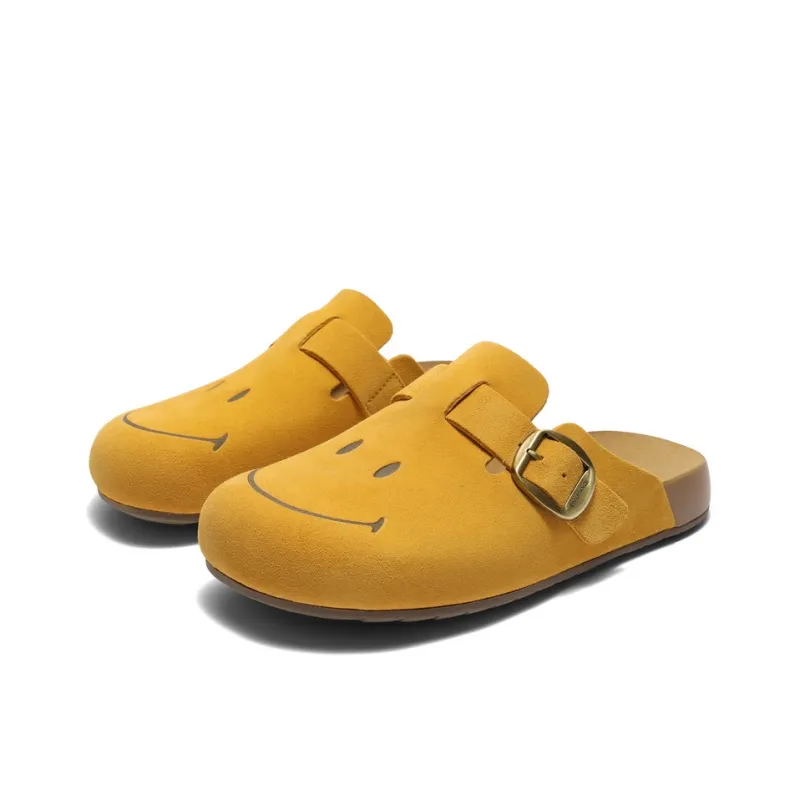 SMILEY x BELLE Abrasion Resistant Slip Resistant Closed Toe Slippers Men's-9