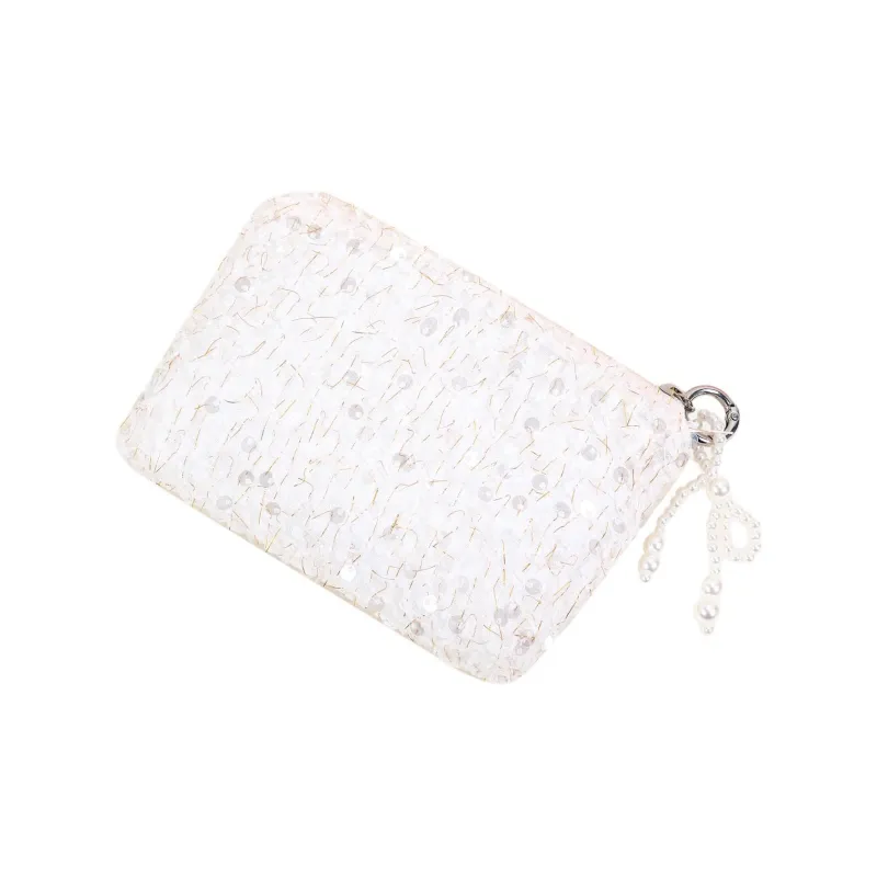MILO BLISS Chanel Inspired Sequins Makeup Storage Bags Portable-1