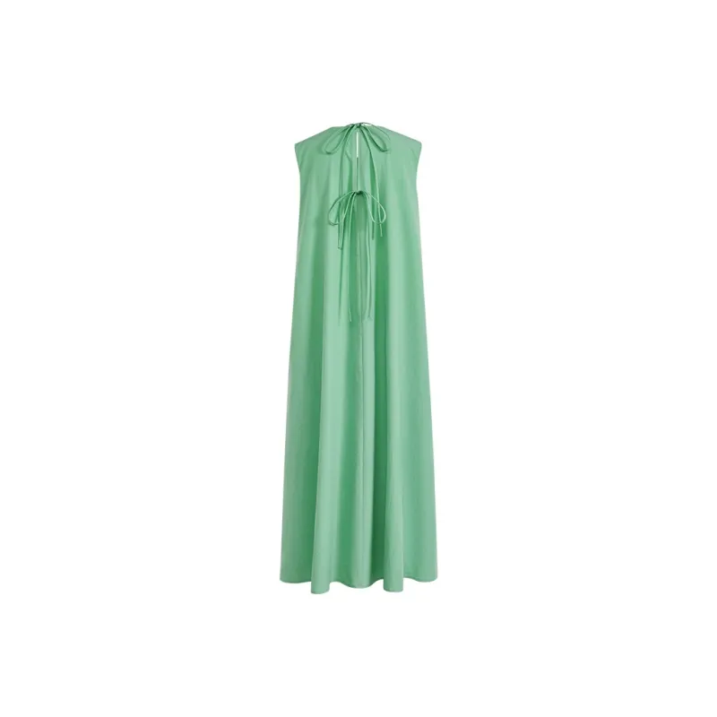 KUOSE Sleeveless Dresses Women's Green-1