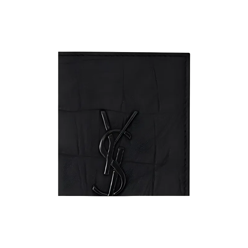 SAINT LAURENT Sheepskin Card Holder Men's Black-4