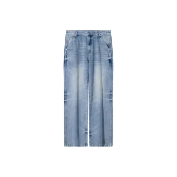 SANBAI STUDIO Jeans Unisex Washed Blue